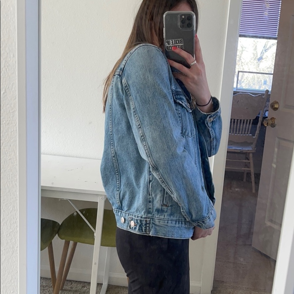 Light wash denim jean jacket